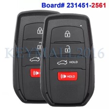 2 231451-2561 Hyq14fbw Smart Remote Key Fob For Toyota Corolla 2023 2024 2025 2 231451-2561 Hyq14fbw Smart Remote Key Fob For Toyota Corolla 2023 2024 2025