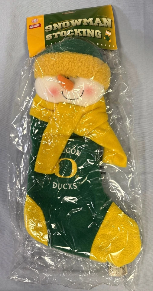 OREGON DUCKS NCAA 22" MUÑECO DE NIEVE PELUCHE NAVIDAD NAVIDAD MEDIAS ENVÍO GRATUITO Foto 2 de 2