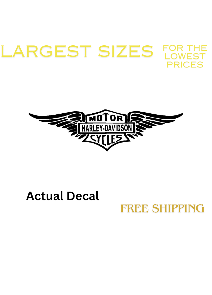 Fits 6" X 5" Harley Vintage Motorcycle Vinyl Decal Sticker ANY