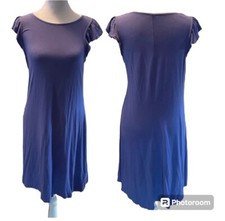 Old Navy Purple Short Ruffle Sleeve Above the Knee Swing Dress Size Small