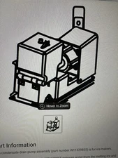 w11539885 Whirlpool Kitchen-aide Ice Machine Drain Pump