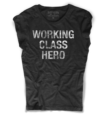 T-Shirt Damen Working Class Hero John Vintage