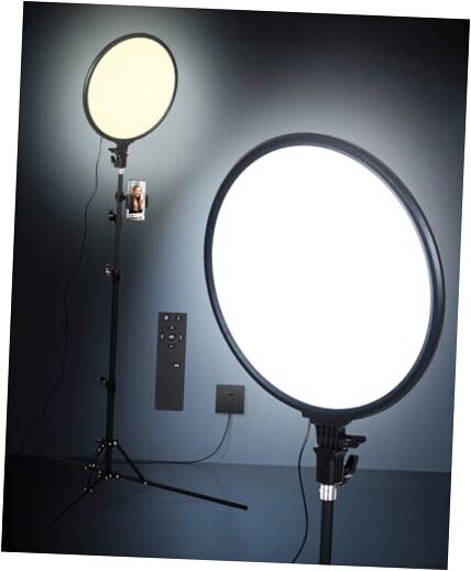 LED Ring Light - 14 inch 5000 lumens Studio Light with Tripod Stand for-image