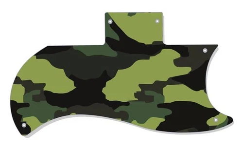 SG Half Face Pickguard Custom Gibson Graphical Guitar Single Camouflage Forest