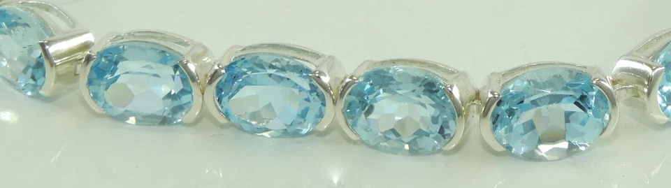 Damen Armkette mit Farbsteine 925er Silber (19cm) - Bild 2 von 4