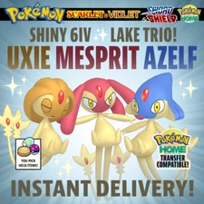 ✨ UXIE MESPRIT AZELF ✨ Shiny Lake Trio Pokemon Scarlet Violet Sword Shield Home!