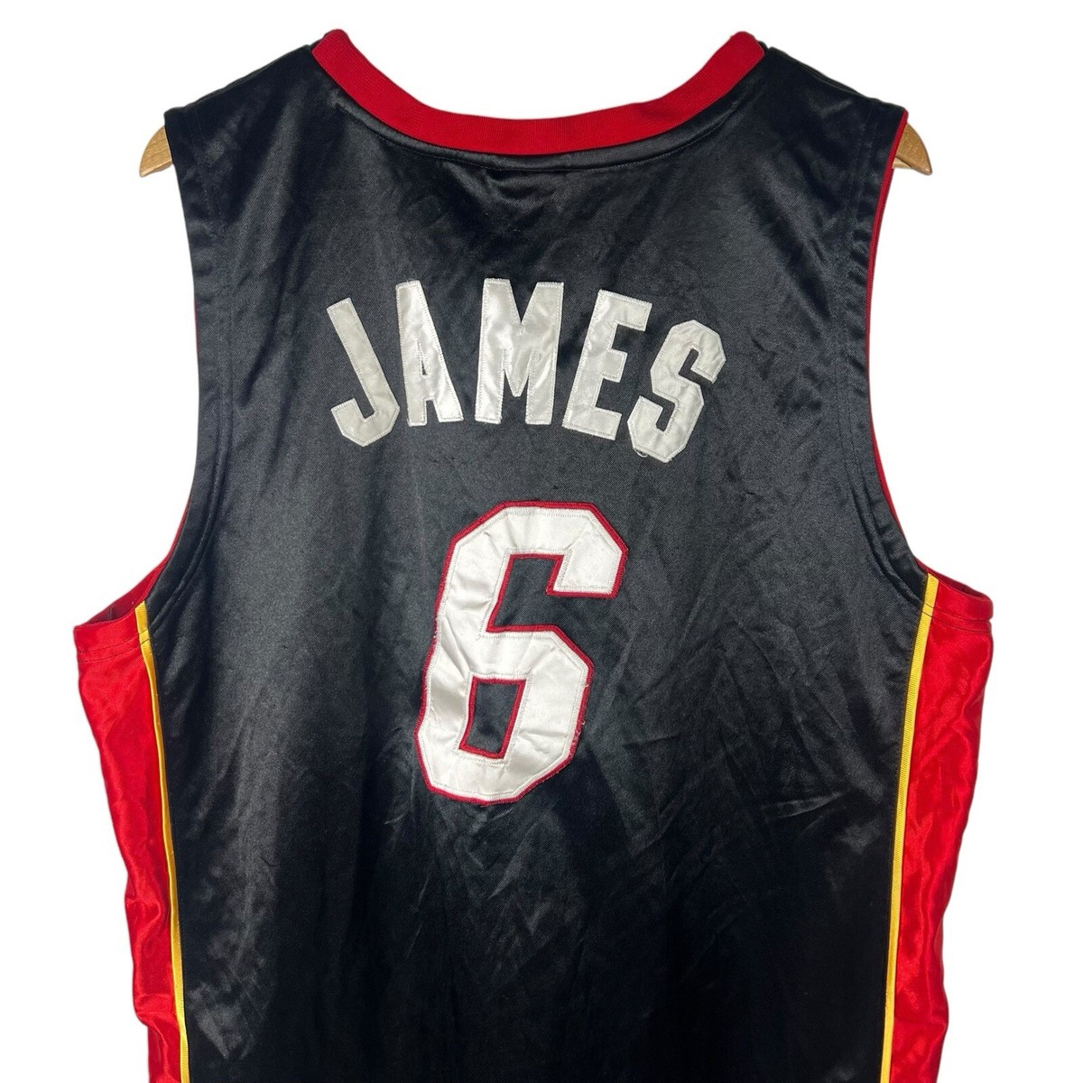 VINTAGE Adidas Miami Heat Mens Sz 56 Jersey #6 Lebron James