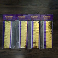 Mardi Gras 25 Ft Garland Lot of 4 Packages MardiGras Party Decorations NEW