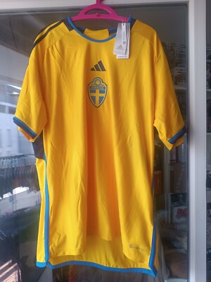 adidas SVFF Maillot de football Suède à domicile UEFA Euro 2016 pour enfant (XL