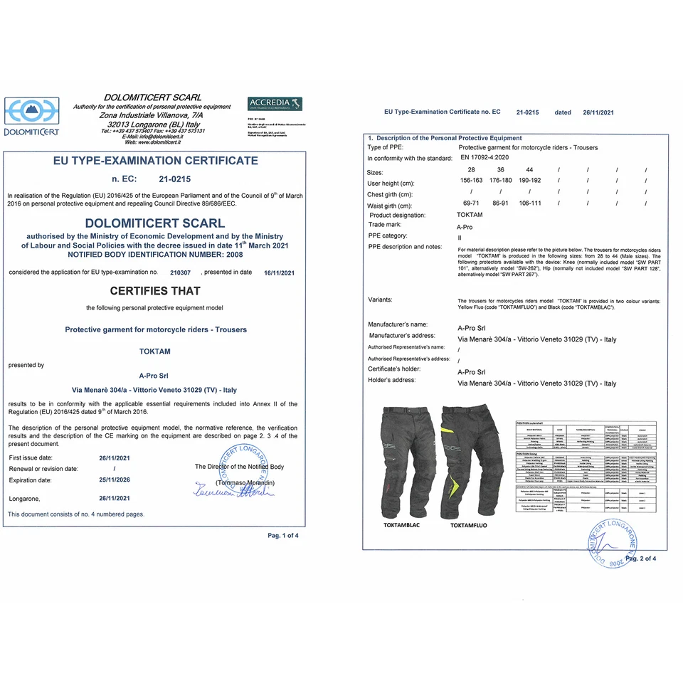 Moto Pantalon Impermeable Thermique Résistan Protections CE Thermique - Photo 3/3