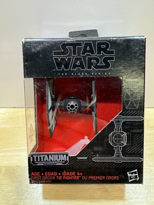 Force Awakens 2015 Star Wars First Order TIE Fighter 13 Titanium Black Series