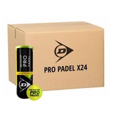 BOX  DA 24 Tubi DA 3 Palline Dunlop Pro Padel  approvato FEDERAZIONE INTERNAZION