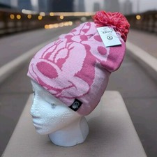 Neff Youth Icon Pom Beanie Pink Minnie Mouse Disney Collaboration NWT Kids