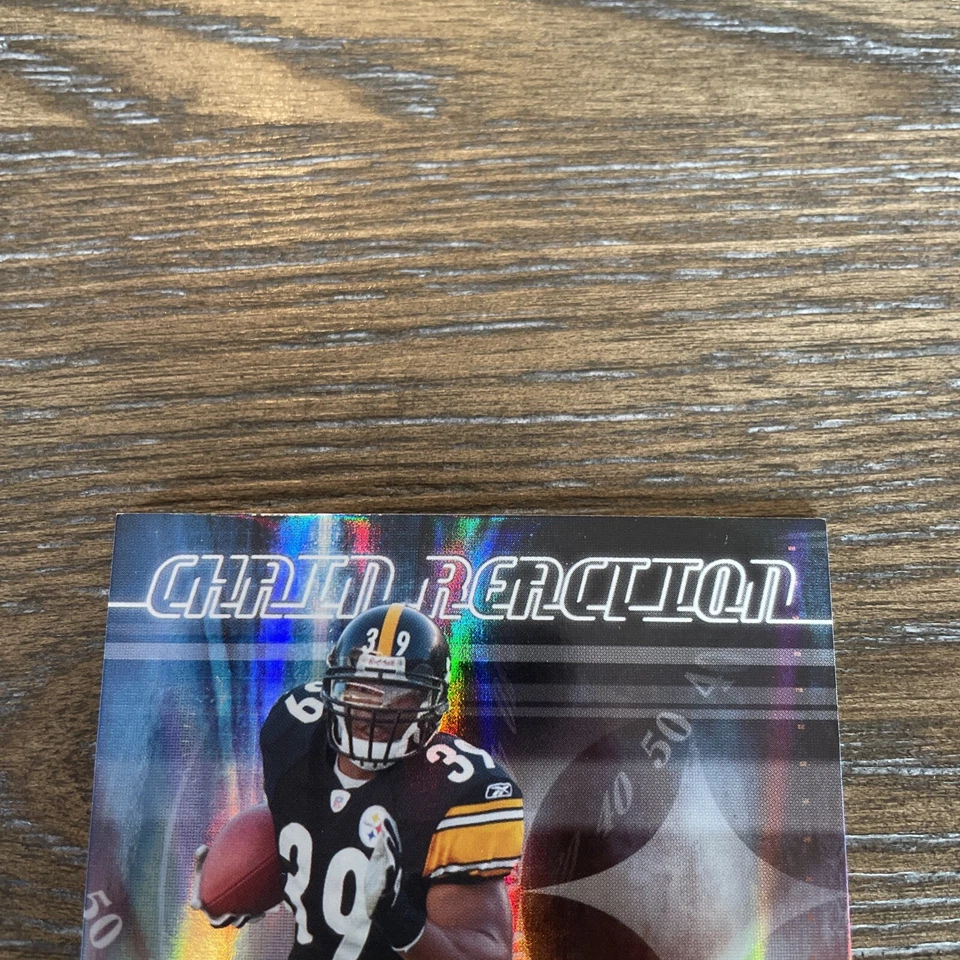 2006 Donruss Elite Willie Parker Chain Reaction Jersey Card /200 Pittsburgh NFL - Image 2 of 4