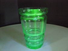 RARE TRES GROS VASE 26 CM DE HAUT EN OURALINE BLEU CHRISTAL FORTE LUMINESCENCE