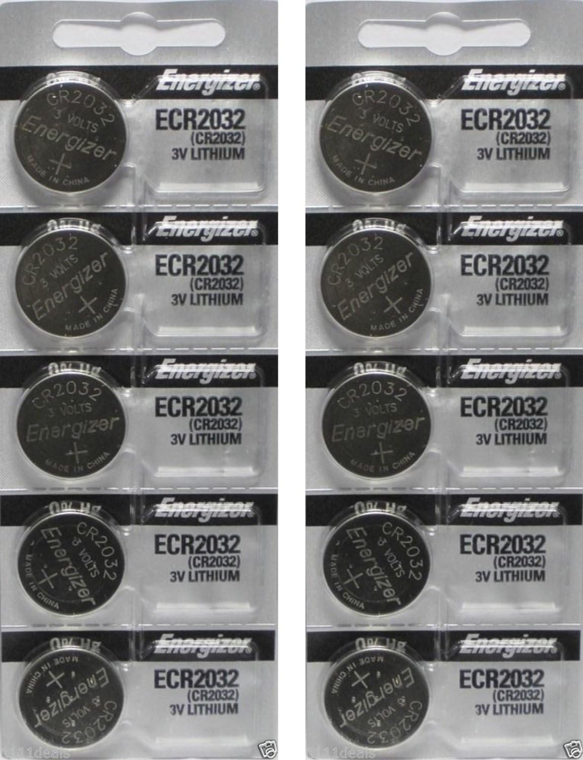 Energizer CR2032 3V Lithium Coin Battery 40 Pack, Long-Lasting for Watches
