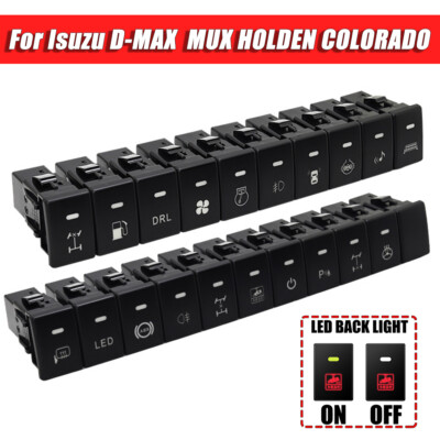 FOR HOLDEN ISUZU V-Cross MU-X D-MAX 2012-2020 Push Switch On-Off Button w Wiring