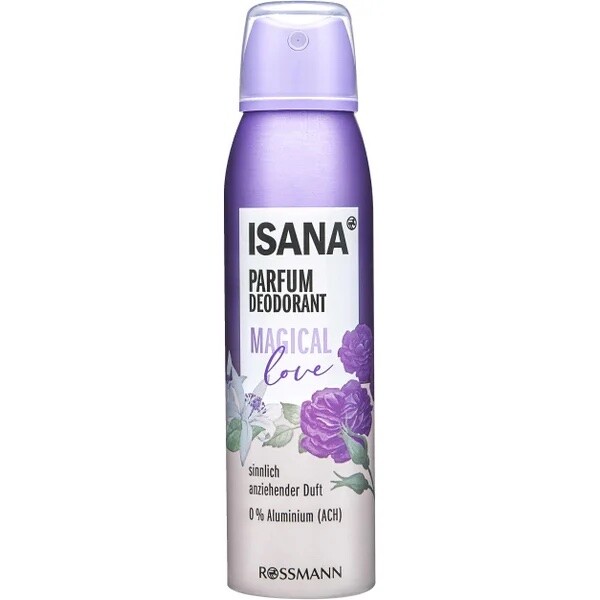 ISANA дезодорант-спрей MAGICAL LOVE Spray 0% АЛЮМИНИЙ, 100 мл -