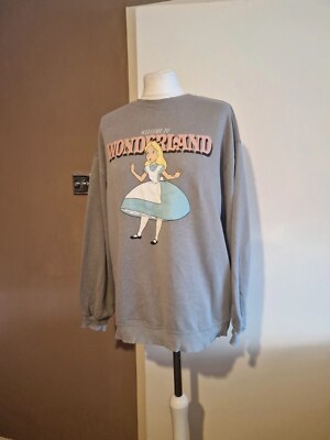 Disney x H&M Alice in Wonderland pastel grey pullover sweater
