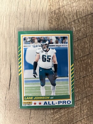 LANE JOHNSON 2022 NFL INSTANT PANINI ALL-PRO TEAM #8 EAGLES SP # d/451