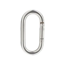 5mm-10mm Carabiner Clip Snap Hook Spring Loaded Carabina Carbine Stainless Steel