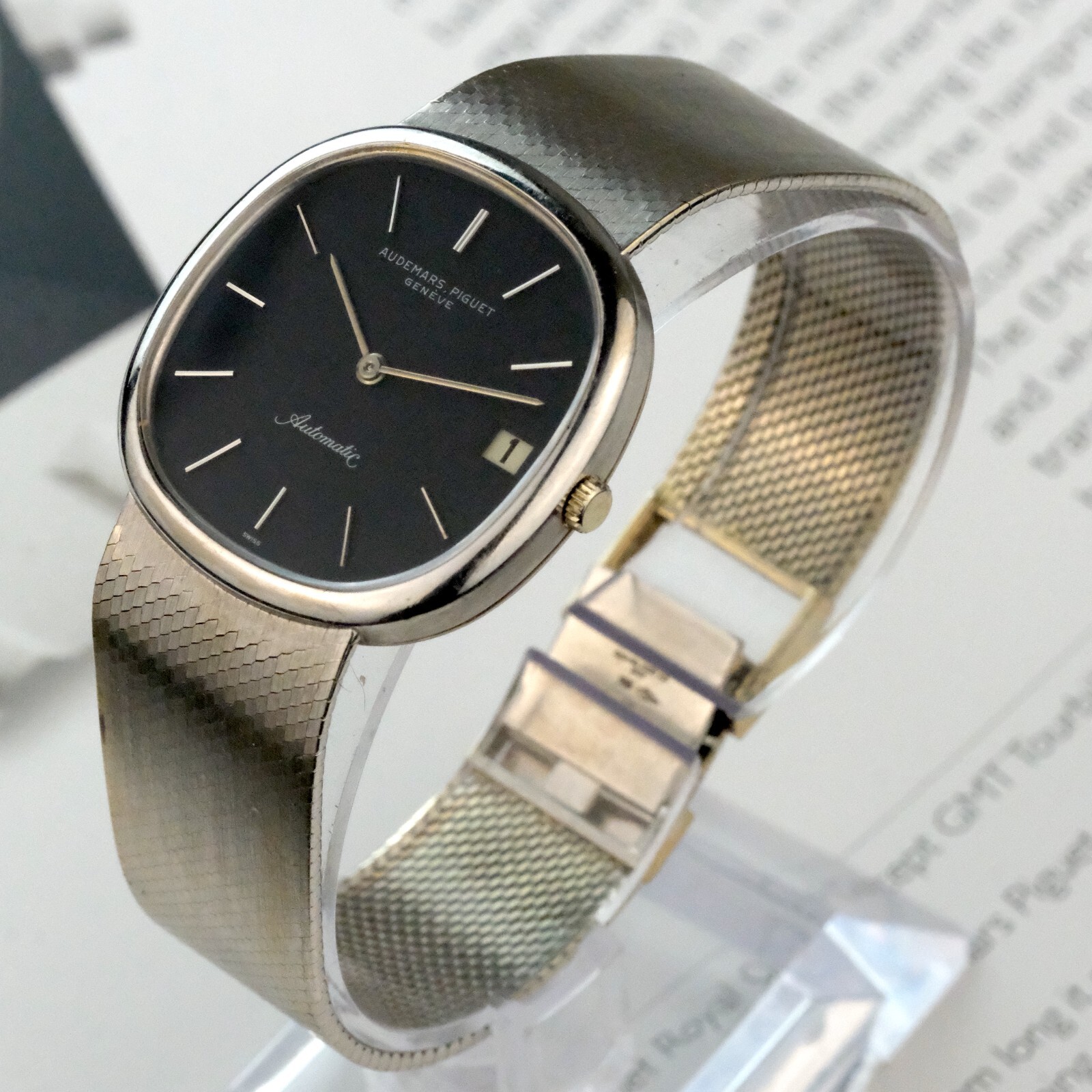 Audemars Piguet Men's Automatic Watch, 18k White Gold, Blue Dial, 32mm