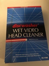 DiscWasher Wet Video Head Cleaner FG 1788 Made in USA Tested Used Once