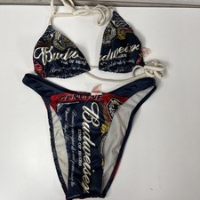 Budweiser Swim Suit Bikini 2002 Women's Vintage Size Medium