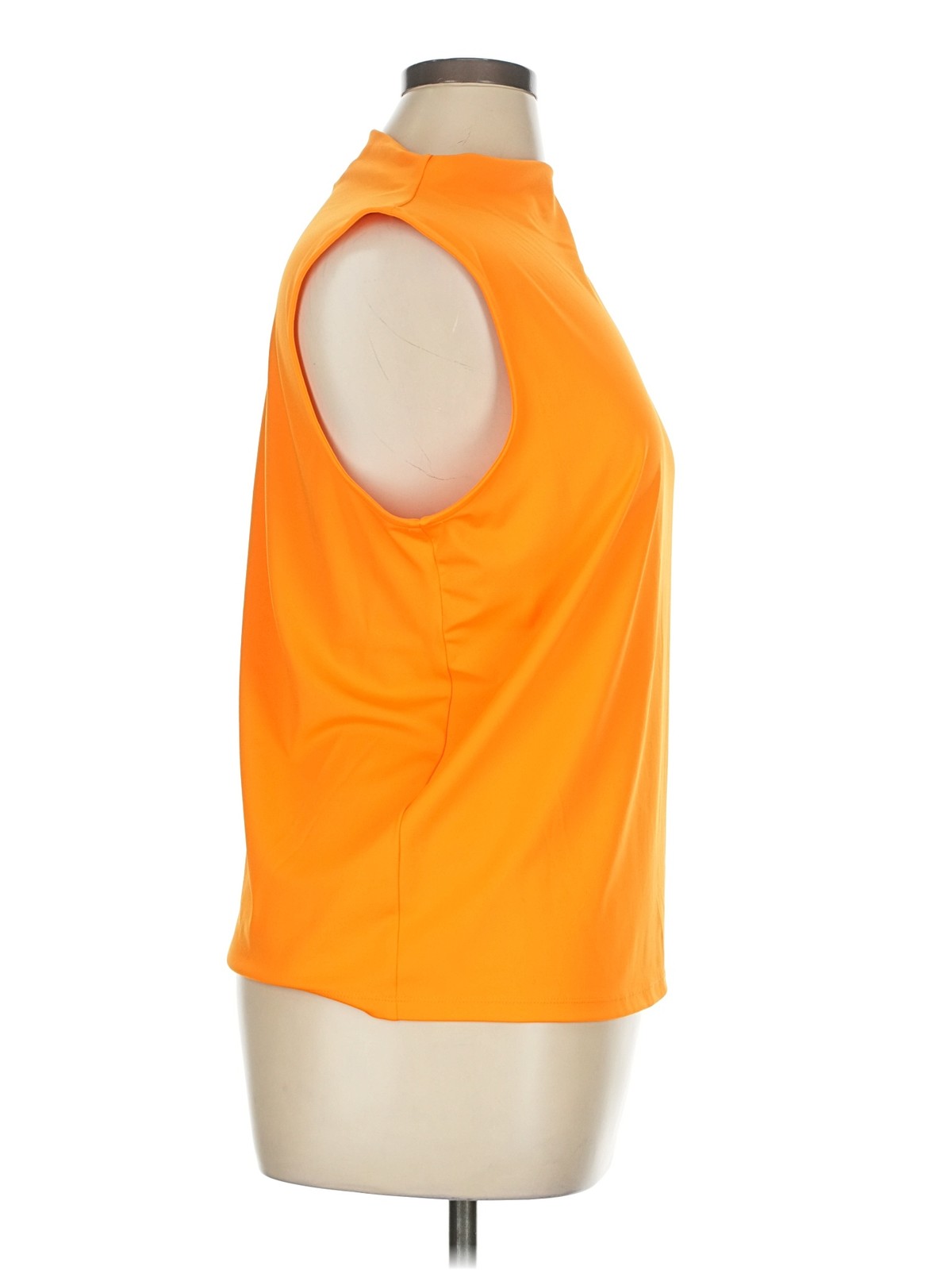 NWT Calvin Klein Women Orange Sleeveless T-Shirt XL thumbnail 3