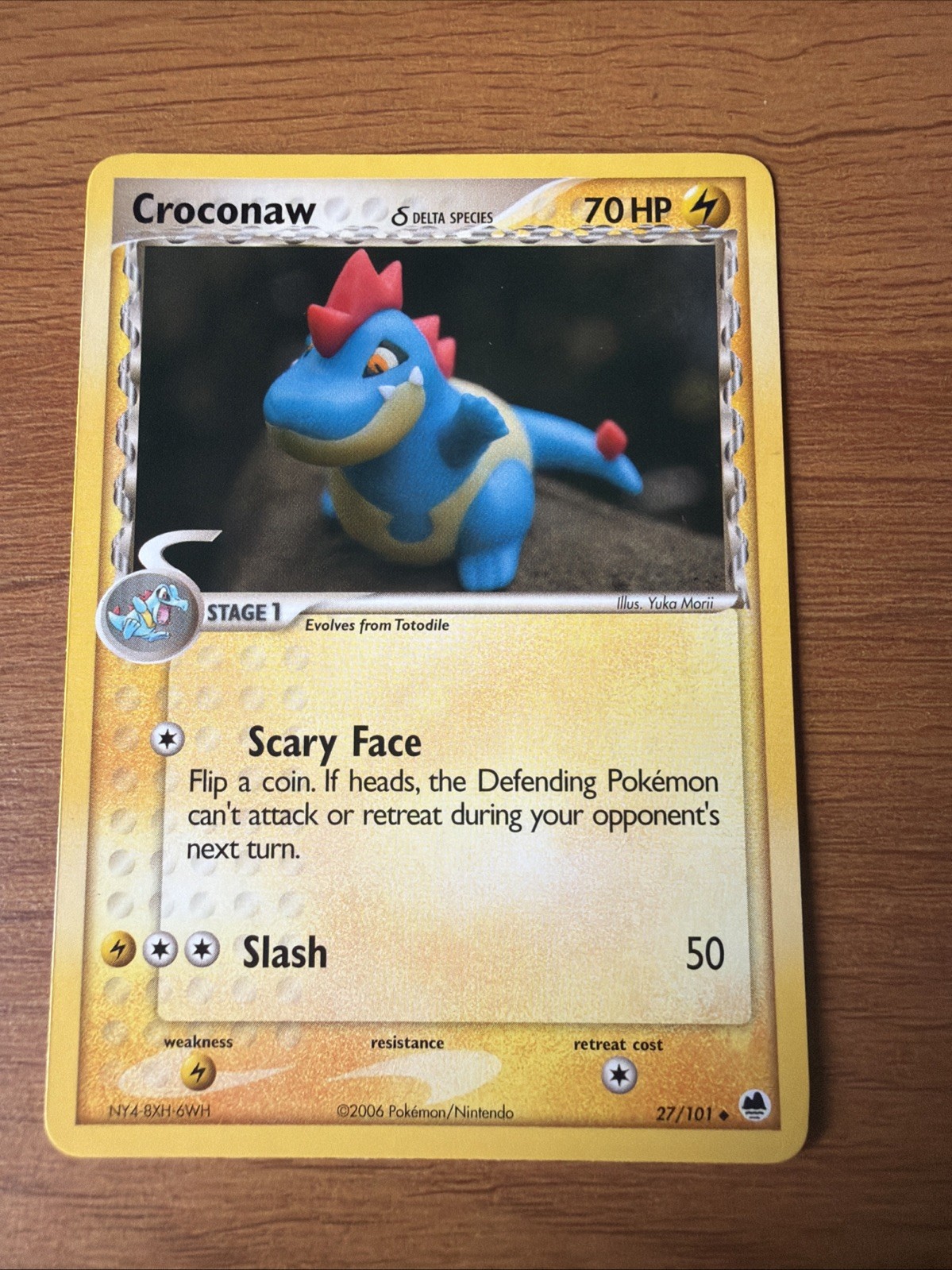 Croconaw (Delta Species) 27/101 Dragon Frontiers Regular