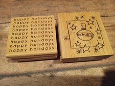 Penny Black Christmas Rubber Stamps Penny Black Ornament Stamp Happy Holidays