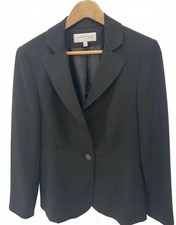 Jones New York Black Single Button Blazer Jacket