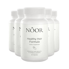 5-Pack NOOR Healthy Hair Formula - NOOR Hair Growth Support Capsules - 300 Caps