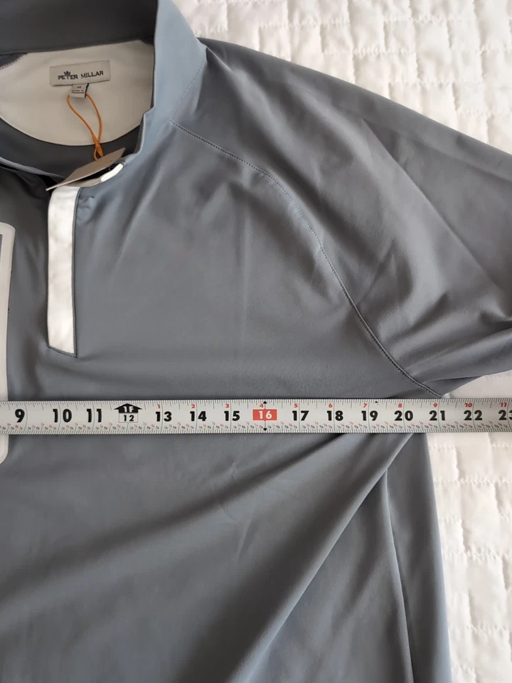 Peter Millar Forge M CrownSport Golf Pullover QuarterZip Jacket MA22EK42 Gray - Image 4 of 4