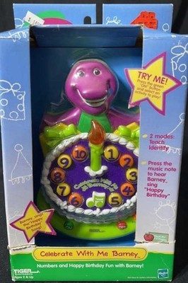 Barney Celebrate With Me Birthday Cake Tiger Electronics Handheld