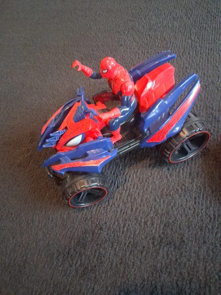 Marvel Spider-Man Quadricycle Remote ControlVehicle Toy Tested Works - Image 2 of 4