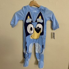 NWT Bluey Sleepware Footie Pajamas Boys Girls 18 Mo One Piece Zip Up Fleece NEW