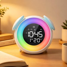 Ok to Wake Alarm Clock for , Sleep Training Clock, Multi-Colors Night Light, ...
