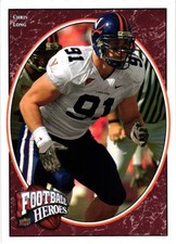 2008 Upper Deck Rookie Heros Card # 122, Chris Long, Virginia. rookie card picture