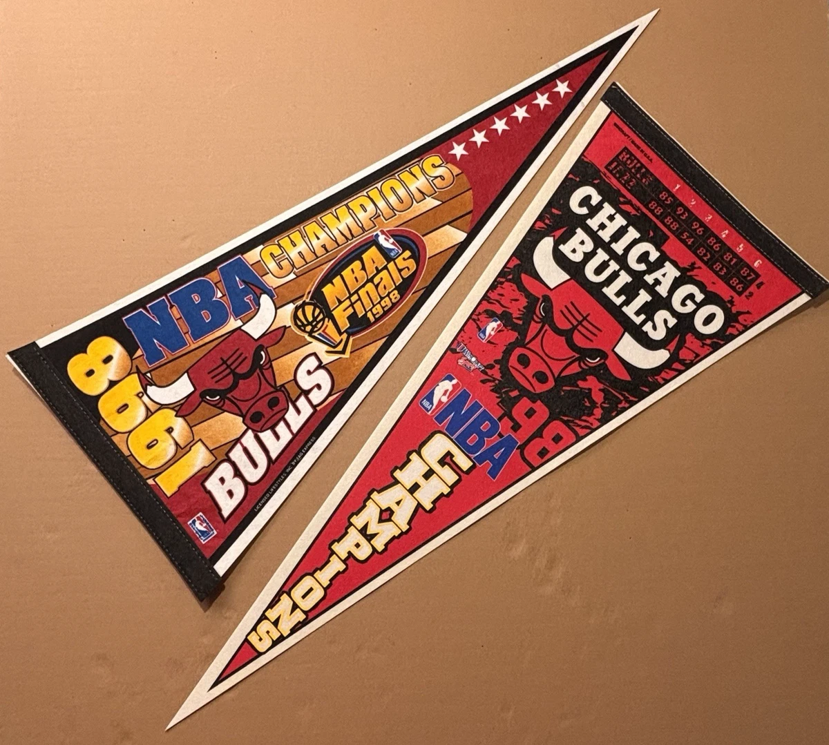 25+ Basketball Chicago Bulls Vintage Sports Pennants and Flags for