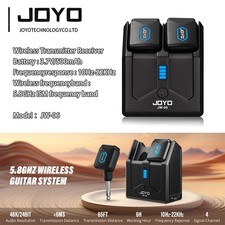 JOYO 5.8GHz Wireless Guitar Transmitter Receiver with Charging Box 4 Channel OP