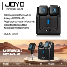 JOYO 5.8GHz Wireless Guitar Transmitter Receiver with Charging Box 4 Channel (OP