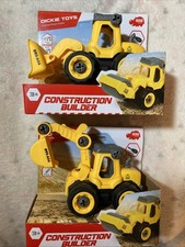 2 Dickie Toys Baustellenfahrzeuge 3+ ( Bagger u. Radlager)
