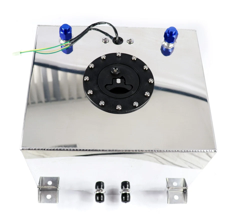 Streetstar ALU Motorsport Réservoir Carburant 30L Catchtank Dash 10 AN10 - Photo 1/2