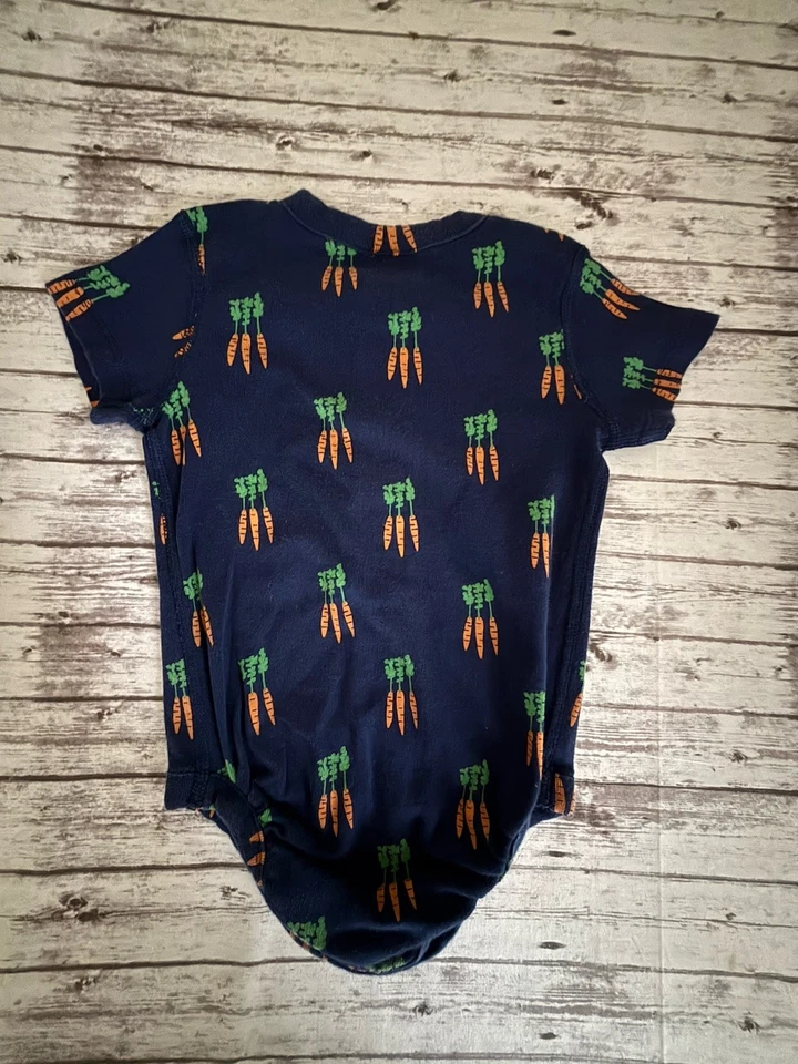 Body Henley bebé Hanna Andersson en zanahorias de algodón orgánico 12-18 meses Foto 4 de 4