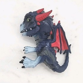 WowWee Fingerlings Untamed Dragon Shockwave Interactive Toy Figure Blue Red Horn