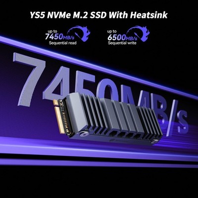1TB 2TB SSD M.2 PCIe 4.0 Internal Gaming SSD Solid State Drive Up to 7450MB/s