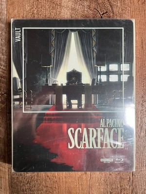 Scarface w. Film Vault Edition Steelbook (4K UHD + Blu-ray, Import, Region Free)