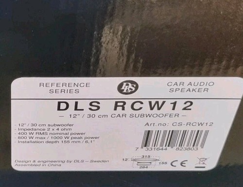 DLS🇸🇪 RCW12 Natural Sound Reference Subwoofer - Afbeelding 5 van 8