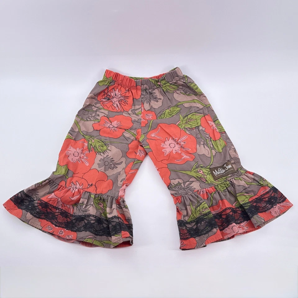 Lindo algodón Matilda Jane You & Me Vander Poppy grandes con volantes talla 2 Foto 2 de 4